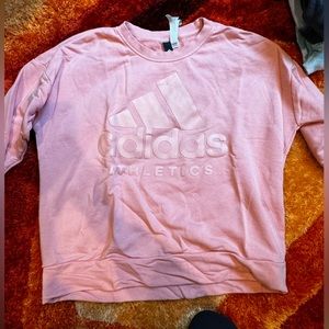Peach colored Adidas sweatshirt